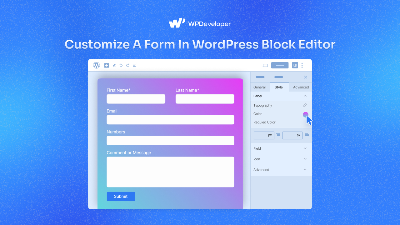 How to Customize a Form in WordPress Block Editor [2024]