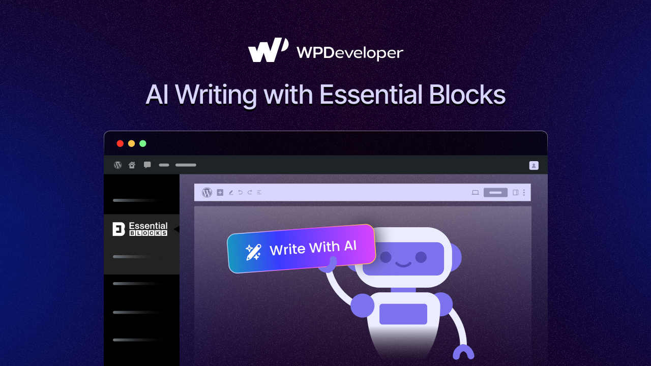 How to Create Website Content with AI Using Essential Blocks
