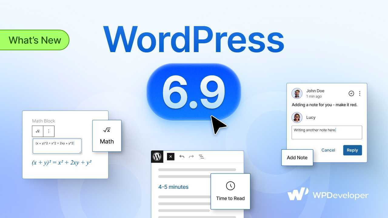 What’s Inside WordPress 6.9 “Gene”: Accordion, Terms Query, Math Block And More